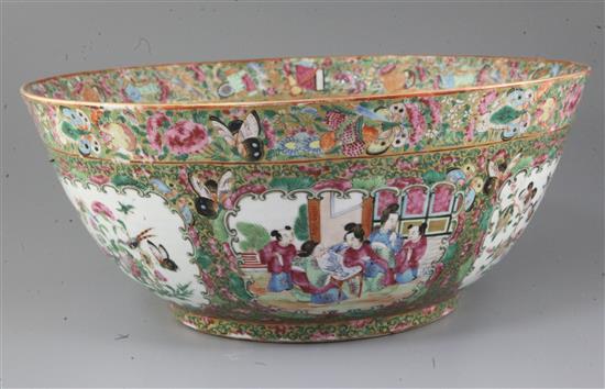 A Chinese famille rose bowl, 19th century, 37cm